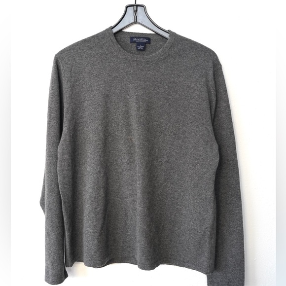 Brooks Brothers Gray Pure Cashmere Sweater Men’s XL